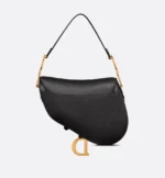DIOR / SADDLE BAG WITH STRAP Black Grained Calfskin M0455CBAA_M900 - Image 4
