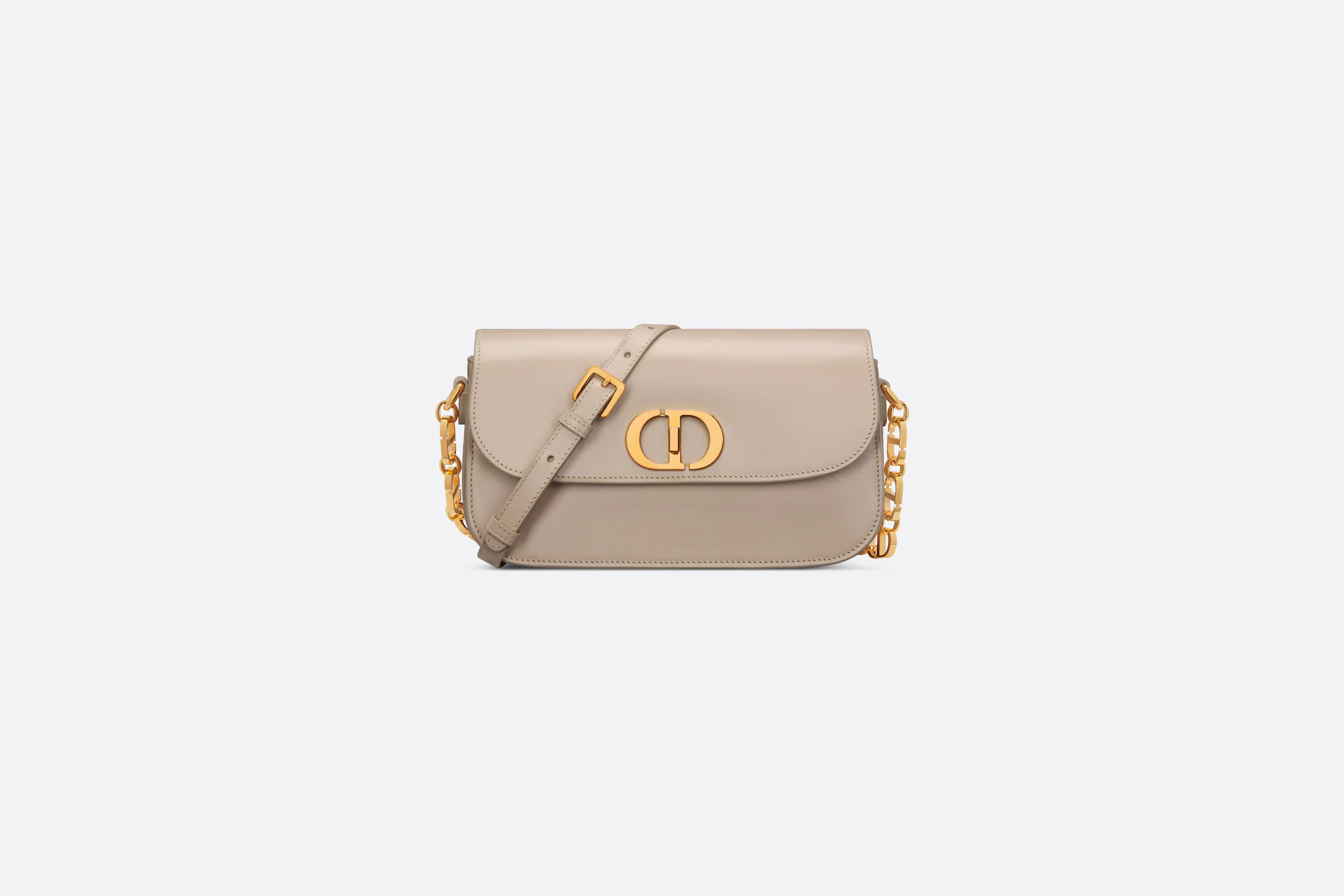 DIOR / SMALL 30 MONTAIGNE AVENUE BAG Powder Beige Box Calfskin  M9261UMOA_M51U