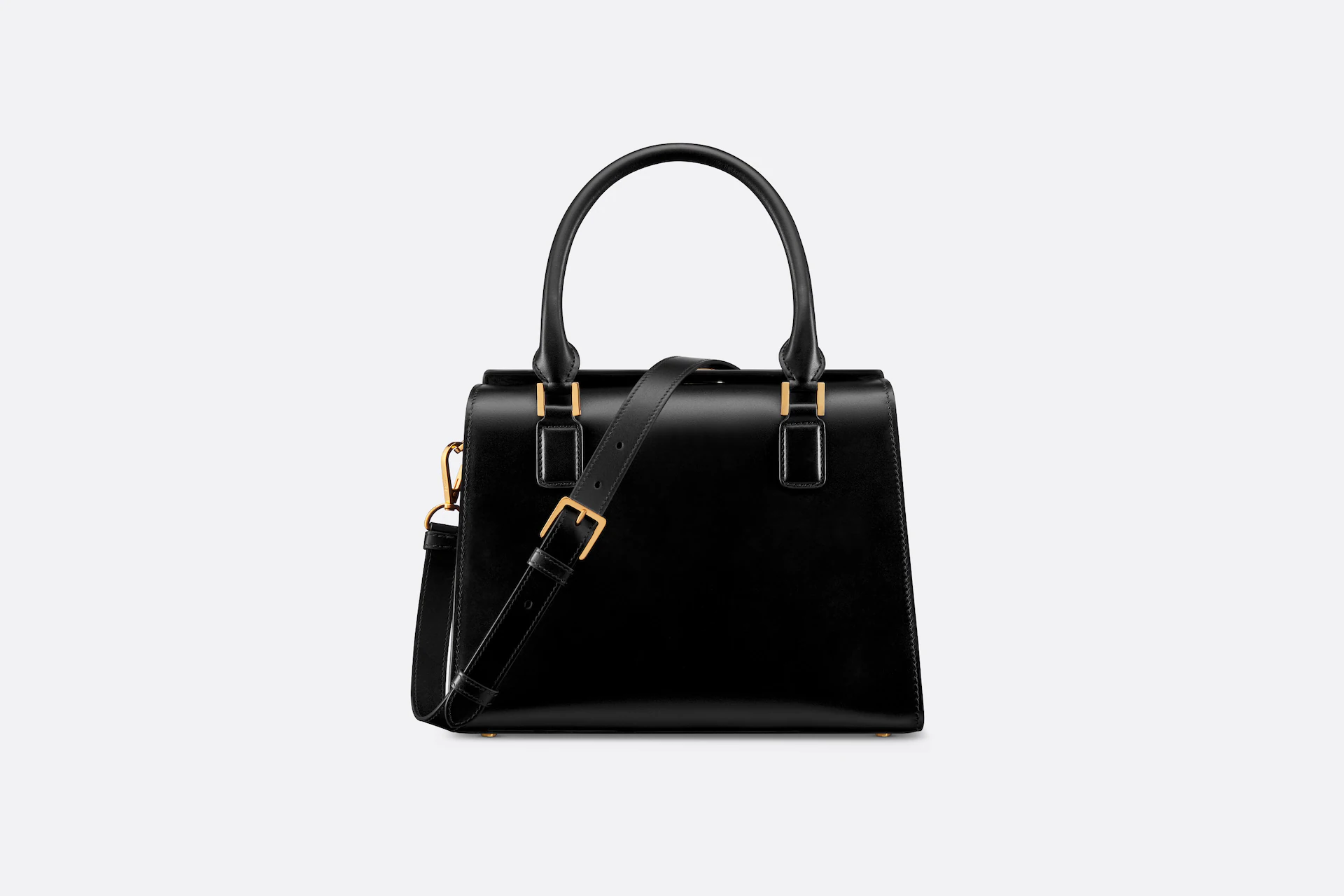 DIOR / MEDIUM BOSTON BAG Black Box Calfskin M8675UBEQ_M900