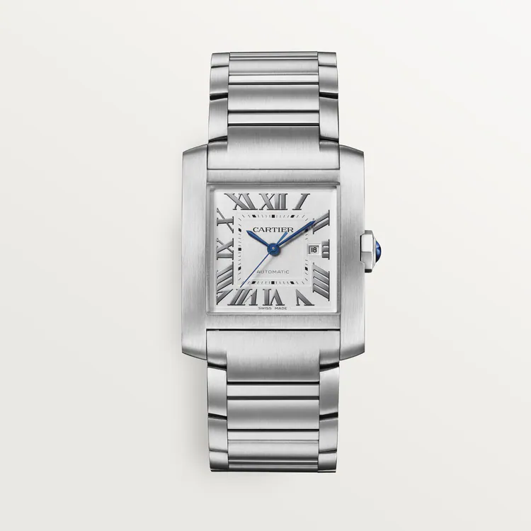 Cartier / TANK FRANÇAISE WATCH Tank Française watch, large model, mechanical movement with automatic winding. Steel case. Ref. WSTA0067