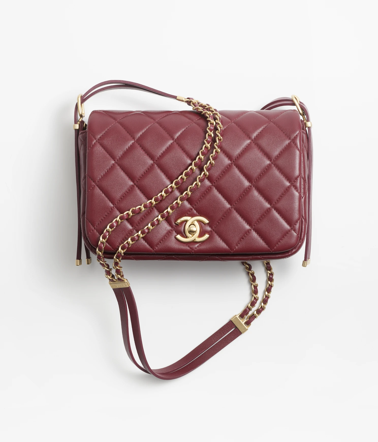 9525691777054.webp CHANEL / SMALL FLAP BAG Lambskin & Gold-Tone Metal Dark Brown Ref. AS4353 B13826 NN271 - Image 1