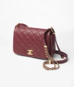 CHANEL / SMALL FLAP BAG Lambskin & Gold-Tone Metal Dark Brown Ref.  AS4353 B13826 NN271 - Image 2