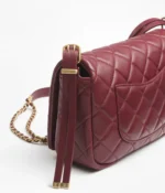 CHANEL / SMALL FLAP BAG Lambskin & Gold-Tone Metal Dark Brown Ref.  AS4353 B13826 NN271 - Image 3