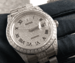 Rolex Datejust White Gold Diamond Dial Iced Out - Image 2