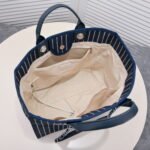 Chanel new beach bag denim bag navy blue 67178-7size: 48*38*30*14cm - Image 8