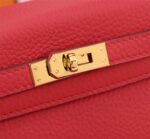 Hermès Kelly ???????????????? Calf Gold hardware Red size: ????????????????/ ???????????????? - Image 6