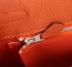 Hermès Kelly ???????????????? Calf Sliver hardware Orange size: ????????????????/ ???????????????? - Image 8
