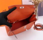 Hermès Kelly ???????????????? Calf Sliver hardware Orange size: ????????????????/ ???????????????? - Image 9