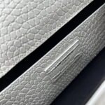 YSL Kat crocodile chain strap shoulder bag with gold hardware 7219 white size: 20*14*5cm/24*15*6cm - Image 9