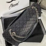 Chanel denim Shoulder bag Do old paint size: 42*27*15 CM - Image 3