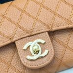 Chanel chain crossbody bag diamond and litchi cowhide Brown 50098 size: 19*10*3.5㎝ - Image 5