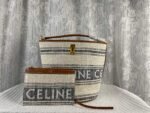 CELINE Fabric cow leather bucket bag with little wallet 1188 Size: 29*25*23cm