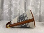 CELINE Fabric cow leather mini bucket bag Size:16*18*16cm - Image 3