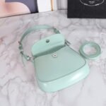 Prada hobo cleo Patent leather 611 Mint green size:22*13cm - Image 4