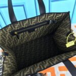 FENDI peekaboo Canvas Tote with mobile phone bag Black 2118 Size: 37*32 cm - Image 7