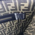 FENDI peekaboo Canvas Tote with mobile phone bag Black 2118 Size: 37*32 cm - Image 8