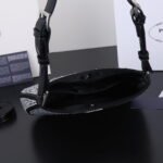 Prada Ss21 Hobo BlingBling 8801 black size: 22*18*5cm - Image 6