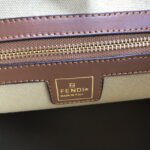 FENDI peekaboo Canvas Tote with mobile phone bag Red 2118 Size: 37*32 cm - Image 7