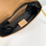 FENDI BAGUETTE Mini Chain Strap Earthy yellow Handbag Size: 4*18*11cm - Image 6