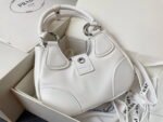 Prada leather Underarm bag white1BA381 size: 22.5cm - Image 2