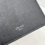 CELINE Black printing Short Wallet Size:11*10*5cm - Image 8
