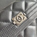 Chanel sheepskin Clutch bag with sliver hardware size: 19*10cm - Image 4