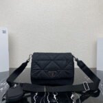 Prada Re-Nylon Three-piece set 1BD290 Shoulder bag black size: 24cmx*17.5cm*8.5cm