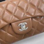 Chanel cf Square Fat 1115 sheepskin leather orange size: 18*14*7cm - Image 2