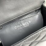 Chanel cf Square Fat 1115 sheepskin leather grey size: 18*14*7cm - Image 2