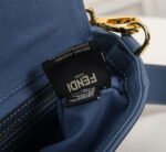 FENDI Baguette F embroidery Light Blue shoulderbag F2029 Size: 26*5*15CM - Image 7