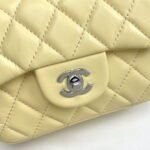 Chanel cf Square Fat 1115 sheepskin leather yellow size: 18*14*7cm - Image 5