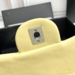 Chanel cf Square Fat 1115 sheepskin leather yellow size: 18*14*7cm - Image 7