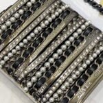 chanel22k dinner bag black Pearl string size: 11*9*4.5cm - Image 5