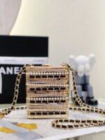 chanel22k dinner bag gold Pearl string size: 11*9*4.5cm - Image 4
