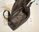 FENDI Vintage Underarm bag 7701 Waterproof cloth Brown Size:26*15*4cm/29*21*12cm - Image 3