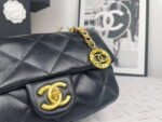 Chanel 2023 new CF Black gold bag size: 21*13cm - Image 2