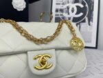 Chanel 2023 new CF White gold bag size: 21*13cm - Image 2