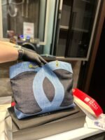 Chanel ramie cotton denim shopping bag beach bag size: 33* 32cm - Image 2