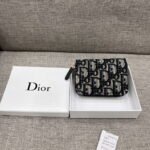 Dior Classic organ card pack with multiple slots Small zipper card bag 6113 size: 11*8*3cm - Image 3