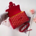 Goyard mini Saigon Red Saddle bag Size:22*8*15cm - Image 9