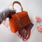Goyard mini Saigon Orange Saddle bag Size:22*8*15cm - Image 9