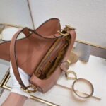 Dior saddle leather with Spaghetti straps Pinkish pink size: 25.5 *20 * 6.5cm - Image 7