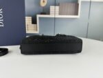 Dior satin diamond-encrusted Princess Diana bag black 2320 size: 26*13*6cm - Image 6
