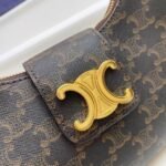 CELINE Arc de Triomphe Presbyopia pattern black Shoulder bag Underarm bag 3958 Size: 24*13cm - Image 7
