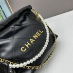 CHANEL Pearl garbage bag black size: 23*28*22*7cm - Image 2