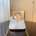 Prada Flou canvas handbag 4 colors size: 22*12*14cm - Image 2