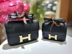 Hermès Constance cowhide leather Gold hardware Black size: 24cm/20cm - Image 2