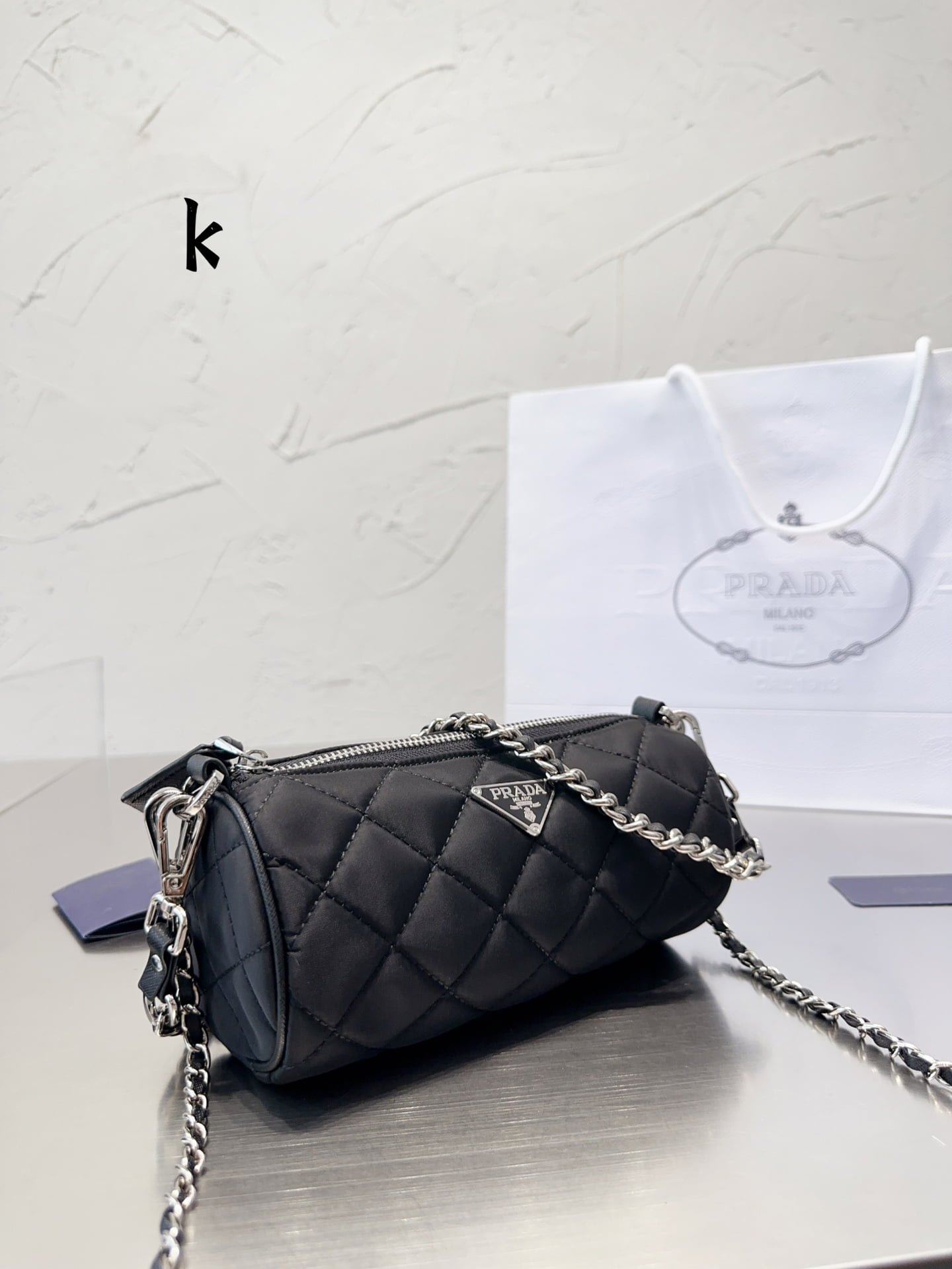 i1687879323_1351_6.jpg Prada Medieval cylinder nylon bag size: 19* 9cm - Image 1
