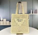 Prada Raffia fiber tote bag 7 colors 1BG393 size: 38*36*3cm - Image 4