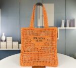 Prada Raffia fiber tote bag 7 colors 1BG393 size: 38*36*3cm - Image 5